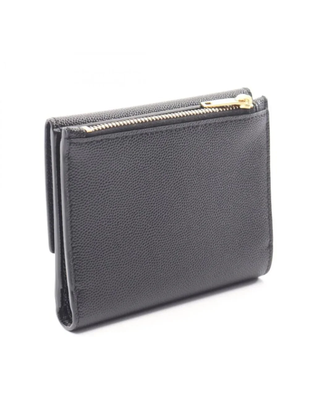 Saint Laurent Paris Bifold Wallet Uptown Compact Black Leather - Picture 2 of 9